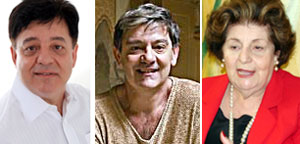 Irineu, Luiz Antônio e Zíbia Gasparetto